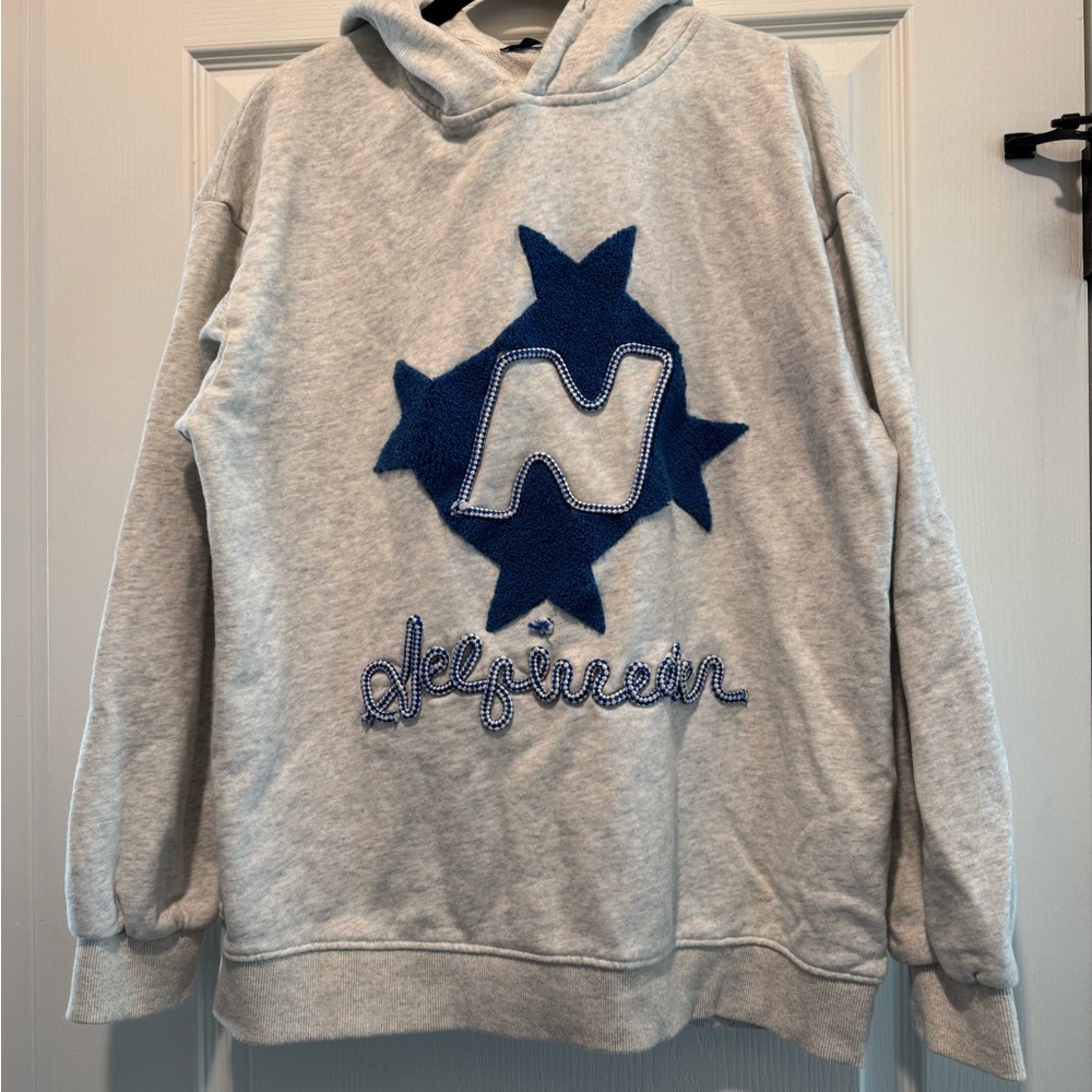 Aelfric Eden Gray and Blue Star Hoodie